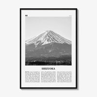 Shizuoka Print Black and White, Shizuoka Wall Art, Shizuoka Poster, Shizuoka Photo, Shizuoka Wall Décor, Shizuoka Map, Japan