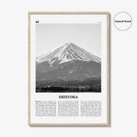 Shizuoka Print Black and White, Shizuoka Wall Art, Shizuoka Poster, Shizuoka Photo, Shizuoka Wall Décor, Shizuoka Map, Japan