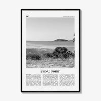 Shoal Point Print Black and White, Shoal Point Wall Art, Shoal Point Poster, Shoal Point Photo, Shoal Point Wall Décor, Shoal Point Map,