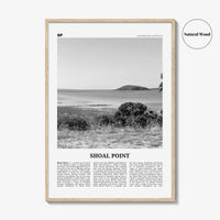 Shoal Point Print Black and White, Shoal Point Wall Art, Shoal Point Poster, Shoal Point Photo, Shoal Point Wall Décor, Shoal Point Map,