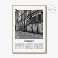 Shoreditch Print Black and White, Shoreditch Wall Art, Shoreditch Poster, Shoreditch Photo, Shoreditch Décor, Shoreditch Map, London England