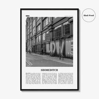 Shoreditch Print Black and White, Shoreditch Wall Art, Shoreditch Poster, Shoreditch Photo, Shoreditch Décor, Shoreditch Map, London England
