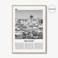 Shreveport Print Black and White, Shreveport Wall Art, Shreveport Poster, Shreveport Photo, Shreveport Wall Décor, Louisiana, USA