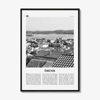 Sibenik Print Black and White, Šibenik Wall Art, Šibenik Poster, Šibenik Photo, Šibenik Wall Décor, Croatia, Hrvatska, Sebenico, Dalmatia