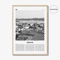 Sibenik Print Black and White, Šibenik Wall Art, Šibenik Poster, Šibenik Photo, Šibenik Wall Décor, Croatia, Hrvatska, Sebenico, Dalmatia