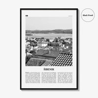 Sibenik Print Black and White, Šibenik Wall Art, Šibenik Poster, Šibenik Photo, Šibenik Wall Décor, Croatia, Hrvatska, Sebenico, Dalmatia