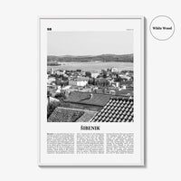 Sibenik Print Black and White, Šibenik Wall Art, Šibenik Poster, Šibenik Photo, Šibenik Wall Décor, Croatia, Hrvatska, Sebenico, Dalmatia