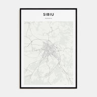 Sibiu Map Portrait Poster
