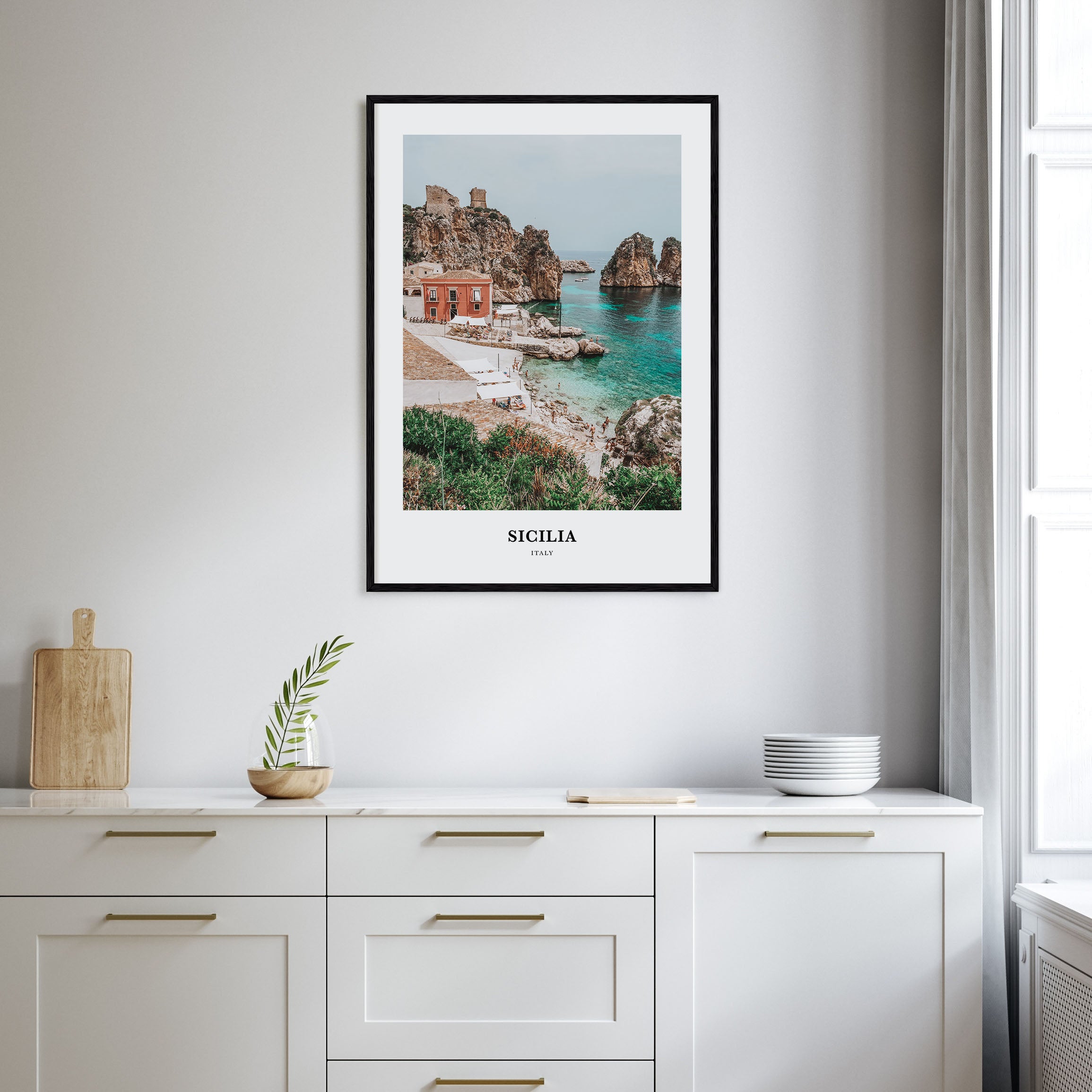 Sicilia Portrait Color Poster