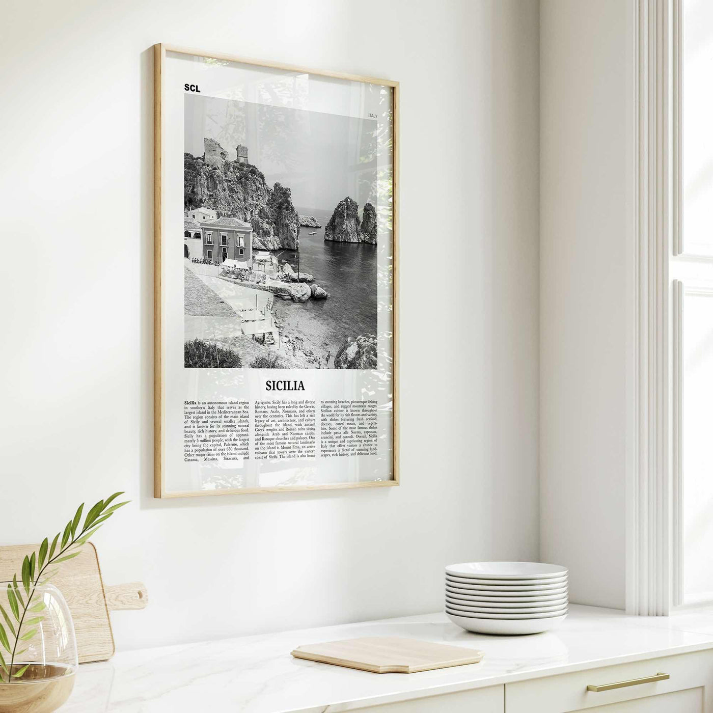 Sicilia Print Black and White, Sicilia Wall Art, Sicilia Poster, Sicilia Photo, Sicilia Wall Décor, Sicilia Map, Italy