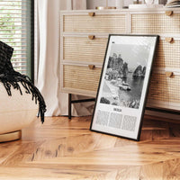 Sicilia Print Black and White, Sicilia Wall Art, Sicilia Poster, Sicilia Photo, Sicilia Wall Décor, Sicilia Map, Italy