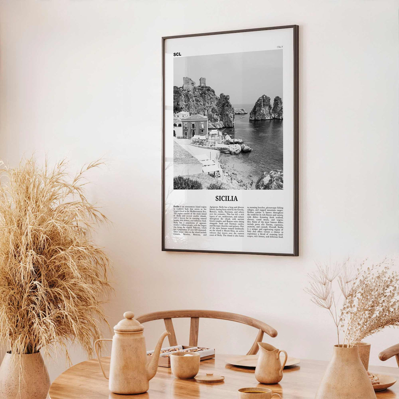 Sicilia Print Black and White, Sicilia Wall Art, Sicilia Poster, Sicilia Photo, Sicilia Wall Décor, Sicilia Map, Italy