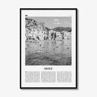 Sicily Print Black and White No 1, Sicily Wall Art, Sicily Poster, Sicily Photo, Sicily Décor, Italy, Sicilia, Sicìlia, Palermo, Catania