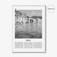 Sicily Print Black and White No 1, Sicily Wall Art, Sicily Poster, Sicily Photo, Sicily Décor, Italy, Sicilia, Sicìlia, Palermo, Catania