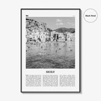 Sicily Print Black and White No 1, Sicily Wall Art, Sicily Poster, Sicily Photo, Sicily Décor, Italy, Sicilia, Sicìlia, Palermo, Catania