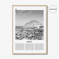 Sicily Print Black and White No 2, Sicily Wall Art, Sicily Poster, Sicily Photo, Sicily Wall, Italy, Sicilia, Sicìlia, Palermo, Catania