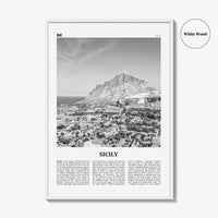 Sicily Print Black and White No 2, Sicily Wall Art, Sicily Poster, Sicily Photo, Sicily Wall, Italy, Sicilia, Sicìlia, Palermo, Catania