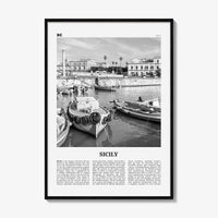 Sicily Print Black and White No 3, Sicily Wall Art, Sicily Poster, Sicily Photo, Sicily Décor, Italy, Sicilia, Sicìlia, Palermo, Catania