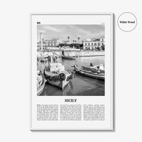 Sicily Print Black and White No 3, Sicily Wall Art, Sicily Poster, Sicily Photo, Sicily Décor, Italy, Sicilia, Sicìlia, Palermo, Catania