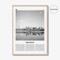 Siem Reap Print Black and White, Siem Reap Wall Art, Siem Reap Poster, Siem Reap Photo, Siem Reap Wall Décor, Siem Reap Map, Cambodia