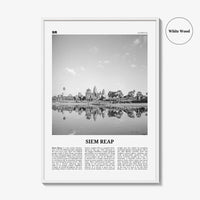 Siem Reap Print Black and White, Siem Reap Wall Art, Siem Reap Poster, Siem Reap Photo, Siem Reap Wall Décor, Siem Reap Map, Cambodia