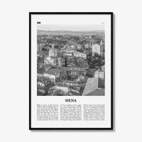 Siena Print Black and White, Siena Wall Art, Siena Poster, Siena Photo, Siena Wall Décor, Italy, Italia