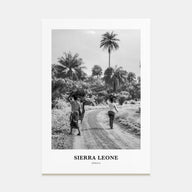 Sierra Leone Portrait B&W Poster