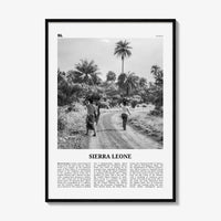 Sierra Leone Print Black and White, Sierra Leone Wall Art, Sierra Leone Poster, Sierra Leone Photo, Sierra Leone Decor, Freetown, Africa
