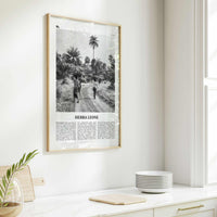 Sierra Leone Print Black and White, Sierra Leone Wall Art, Sierra Leone Poster, Sierra Leone Photo, Sierra Leone Decor, Freetown, Africa