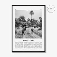 Sierra Leone Print Black and White, Sierra Leone Wall Art, Sierra Leone Poster, Sierra Leone Photo, Sierra Leone Decor, Freetown, Africa