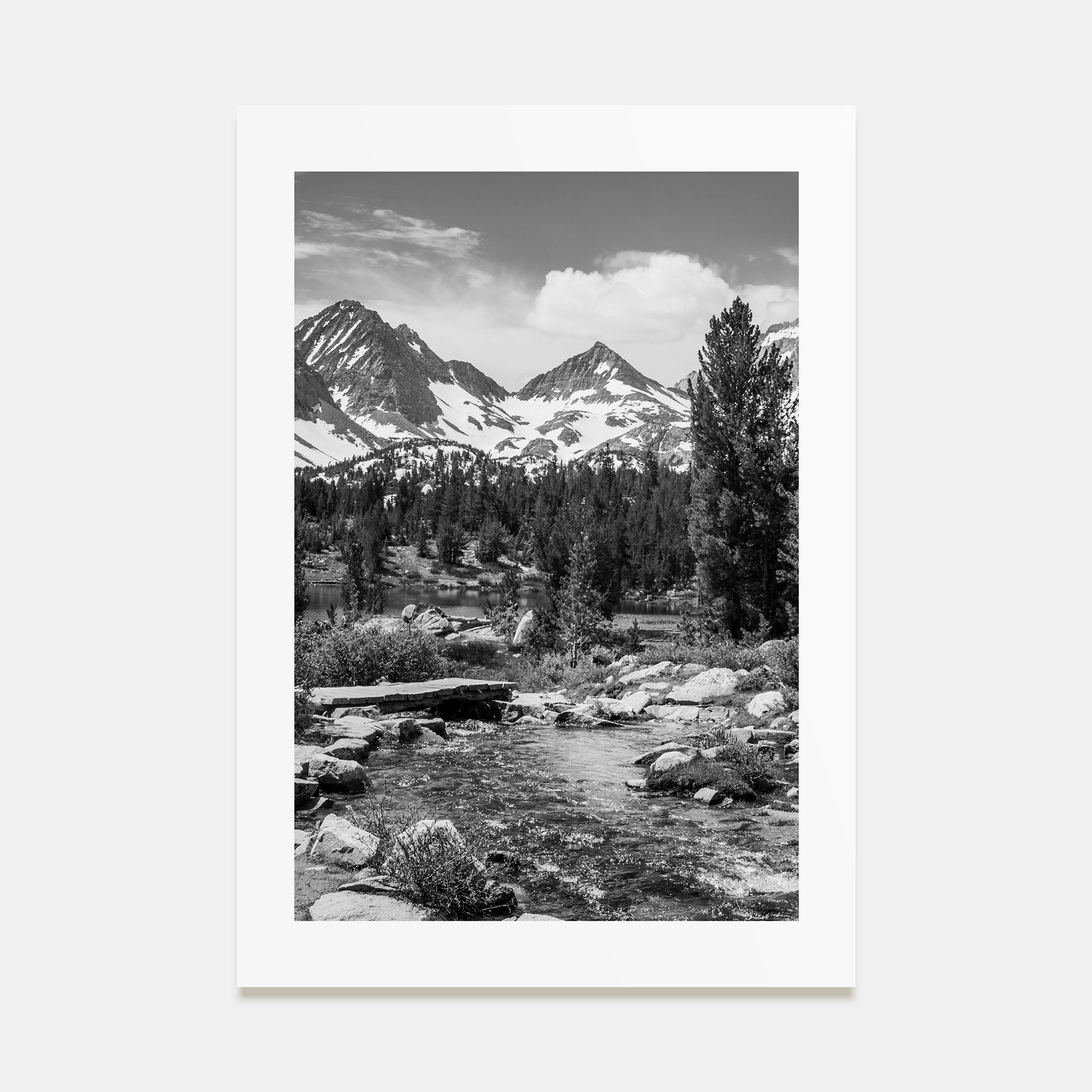 Sierra Nevada Photo B&W Poster