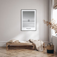 Siesta Key Portrait B&W Poster