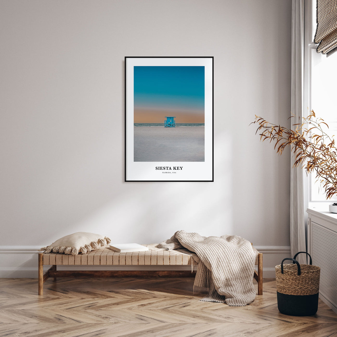 Siesta Key Portrait Color Poster