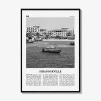 Sihanoukville Print Black and White, Sihanoukville Wall Art, Sihanoukville Poster, Sihanoukville Photo, Sihanoukville Wall Décor, Cambodia