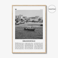 Sihanoukville Print Black and White, Sihanoukville Wall Art, Sihanoukville Poster, Sihanoukville Photo, Sihanoukville Wall Décor, Cambodia