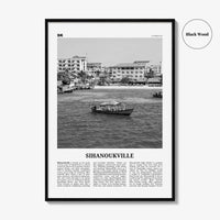 Sihanoukville Print Black and White, Sihanoukville Wall Art, Sihanoukville Poster, Sihanoukville Photo, Sihanoukville Wall Décor, Cambodia