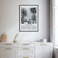 Silicon Valley Travel B&W Poster