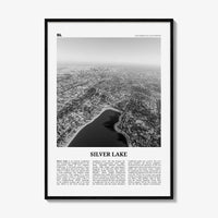 Silver Lake Print Black and White Los Angeles, Silver Lake Wall Art, Silver Lake Poster, Silver Lake Photo, California, USA, United States