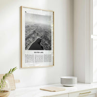 Silver Lake Print Black and White Los Angeles, Silver Lake Wall Art, Silver Lake Poster, Silver Lake Photo, California, USA, United States