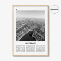 Silver Lake Print Black and White Los Angeles, Silver Lake Wall Art, Silver Lake Poster, Silver Lake Photo, California, USA, United States