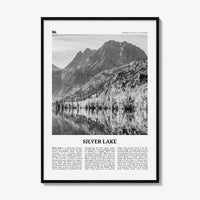 Silver Lake Print Black and White Sierra Nevada, Silver Lake Wall Art, Silver Lake Poster, Silver Lake Photo, Silver Lake Décor, California