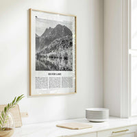 Silver Lake Print Black and White Sierra Nevada, Silver Lake Wall Art, Silver Lake Poster, Silver Lake Photo, Silver Lake Décor, California