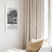 Silver Lake Print Black and White Sierra Nevada, Silver Lake Wall Art, Silver Lake Poster, Silver Lake Photo, Silver Lake Décor, California