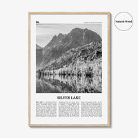 Silver Lake Print Black and White Sierra Nevada, Silver Lake Wall Art, Silver Lake Poster, Silver Lake Photo, Silver Lake Décor, California