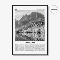 Silver Lake Print Black and White Sierra Nevada, Silver Lake Wall Art, Silver Lake Poster, Silver Lake Photo, Silver Lake Décor, California