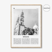 Sinaloa Print Black and White, Sinaloa Wall Art, Sinaloa Poster, Sinaloa Photo, Sinaloa Map, Mexico