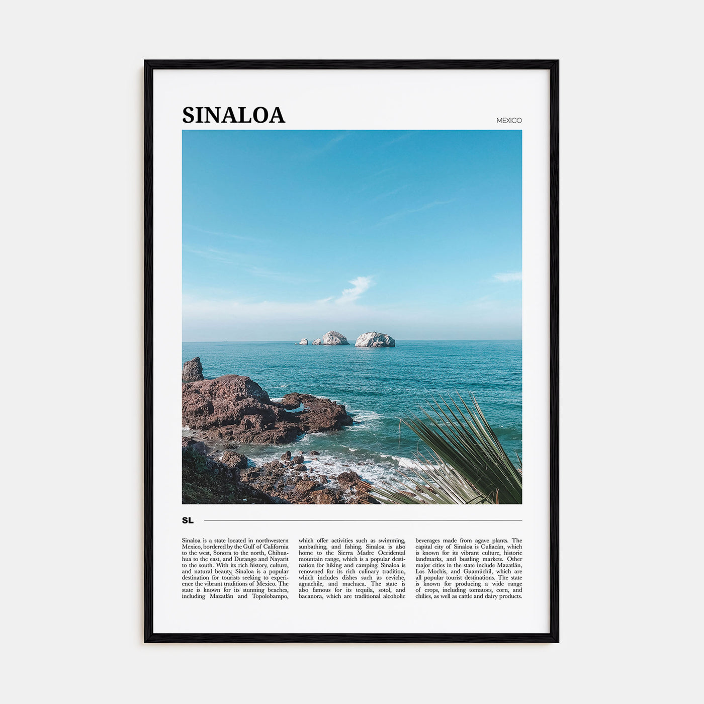 Sinaloa Travel Color Poster