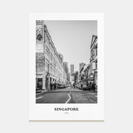 Singapore Portrait B&W No 2 Poster