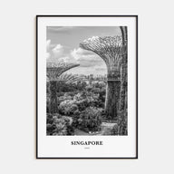 Singapore Portrait B&W No 4 Poster
