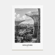 Singapore Portrait B&W No 4 Poster